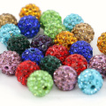 Rhinestone Paved On Clay Shine Round Beads Fashion Women Jewelry Making Materials